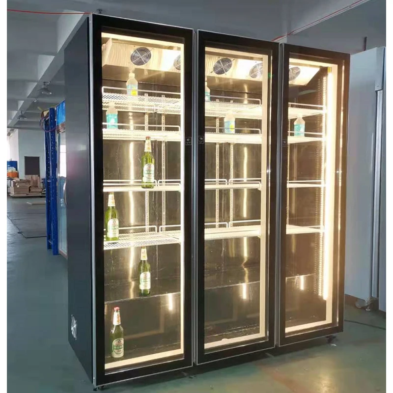 Glass Door Home And Bar Bottle Beer Beverage Fridge Showcase Display Cabinet Large Red Wine Cooler Refrigerator For Hotel
