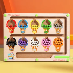 Montessori Magnetic Color Sorting Maze Board - Wooden Sensory Educational Toy (NB230C2)