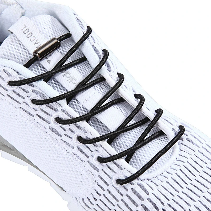 aliexpress.com - Elastic Shoe Laces Round Metal Lock Outdoor Sneakers No Tie Shoelaces Suitable For All Kinds Of Shoes Unisex Lazy Lace 1 Pair