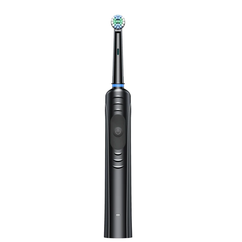 Electric Ultrasonic Sonic Toothbrush Waterproof Round Head Rotating 4 Heads Replacement Home Use Electric Toothbrush