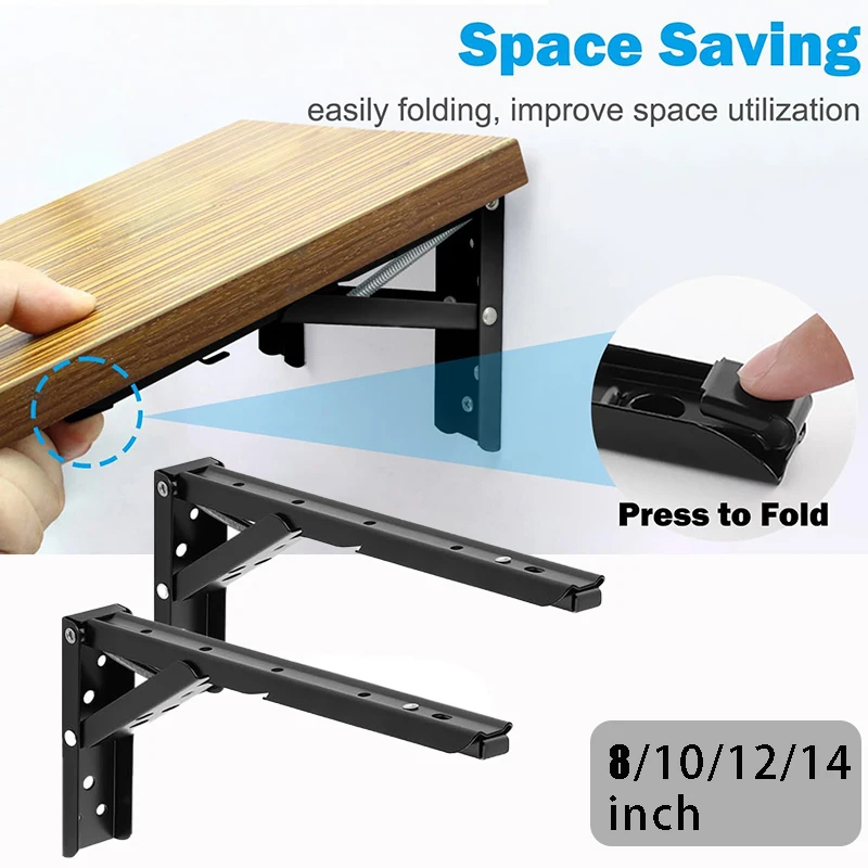 Triangular Folding Heavy Duty Metal Shelf Bracket
