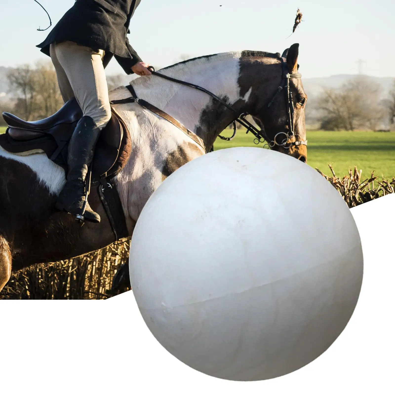 Jogar bola de jogo alegre jogar bola resistente ao desgaste do cavalo leve  portátil pc para o treinamento do cavalo donkeys cabras jogando - AliExpress