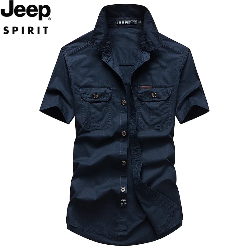 ★JEEP★ DUSTY Free Spirit Short Sleeve T-shirt JQ5TSU107BR JEEP SPIRIT Mens T-shirt Summer 100%Cotton 230g Heavy Print