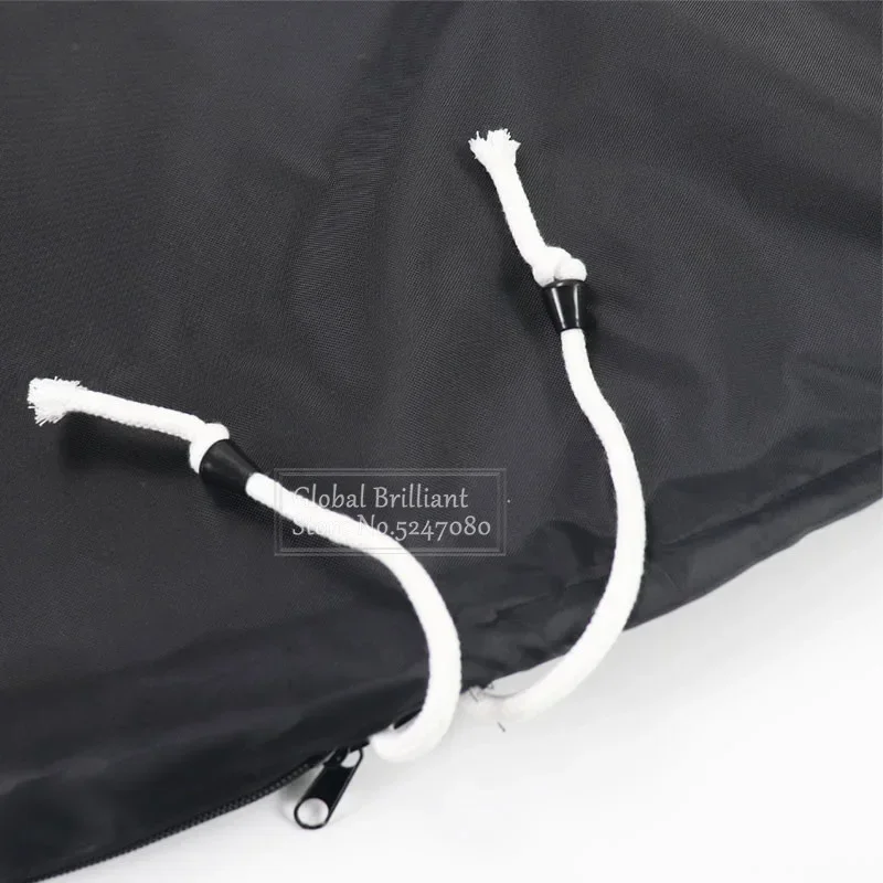 Half/Full 6-250HP Outboard Motor Engine Boat Cover Black Oxford Waterproof Anti-scratch Heavy Duty Outboard Engine Protector