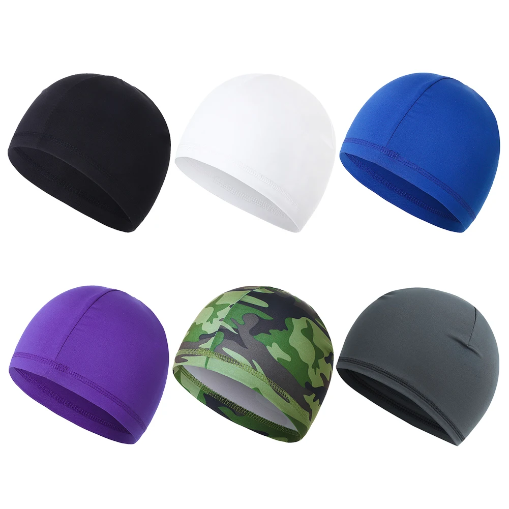 Sports Cooling Skull Cap Breathable Beanie Dome Cap Helmet Lining Sweat Wicking Cycling Running Hat for Cycling Sportswear