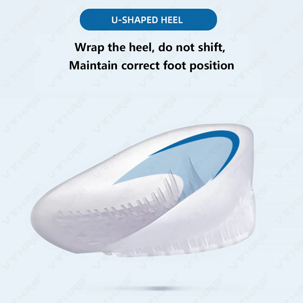 SEBS Heel Spur Pad Half Insoles for Foot Plantar Fasciitis Achilles Tendonitis Care Pain Relief Insole Inserts Pads