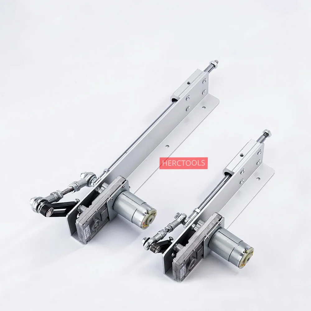 ミニ伸縮リニアアクチュエータ、60MMアルミプレート、39MMストローク、往復機構モーター、12V 30-190RPM調整可能 初心 Diy デザイン  DC 12V リニアアクチュエータレシプロモーターストローク 60 度 27RPM DC ウォームギヤードモーター 調節可能なスピードミニ伸縮リニア  ...