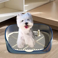 Pet Dog Toilet Portable Dog Potty Pan Trainer Litter Box Anti-Splash Pets Wc Toilet Puppy Kitten Cleaning Tool