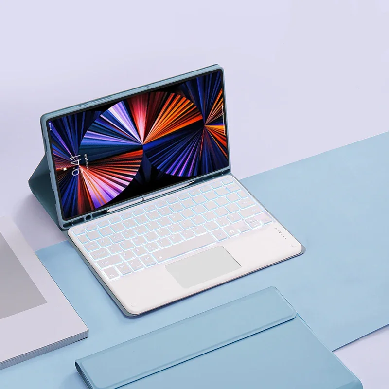 Touchpad Keyboard Case with Magnetic Backlit Keys