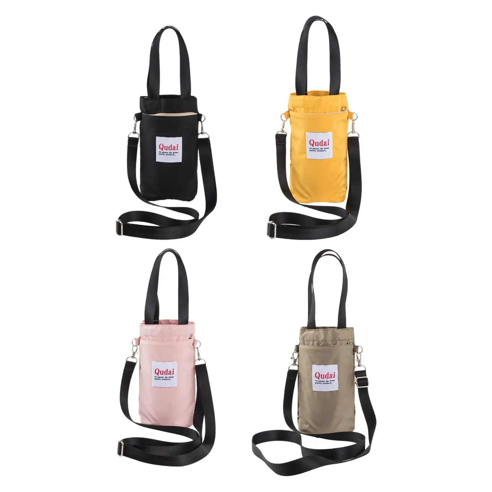 

Water Bottle Carrier Bag with Shoulder Strap Portable Sleeve Bottle Sling Holder for Running Outdoor Traveling Climbing Cycle