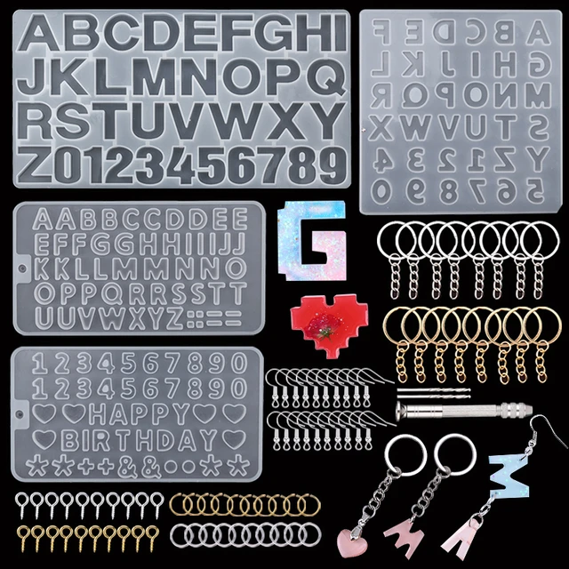 Alphabet Resin Molds Kit Backward Letter Number Silicone Casting Molds Resin  Epoxy Molds For Keychain Making Pendant Jewelry DIY - AliExpress
