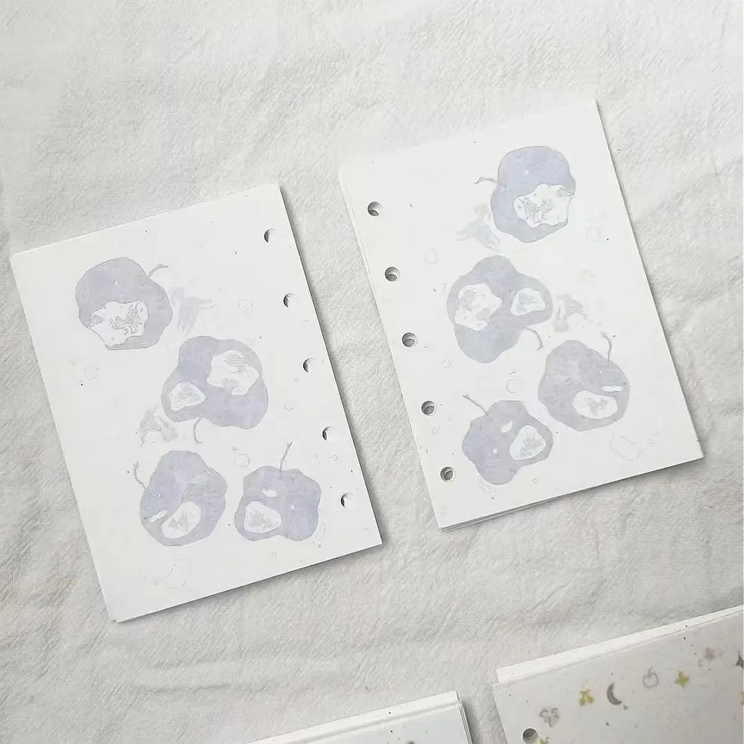 Cute Colorful Loose Leaf Journal and Sketchbook Pages – 30 Sheets