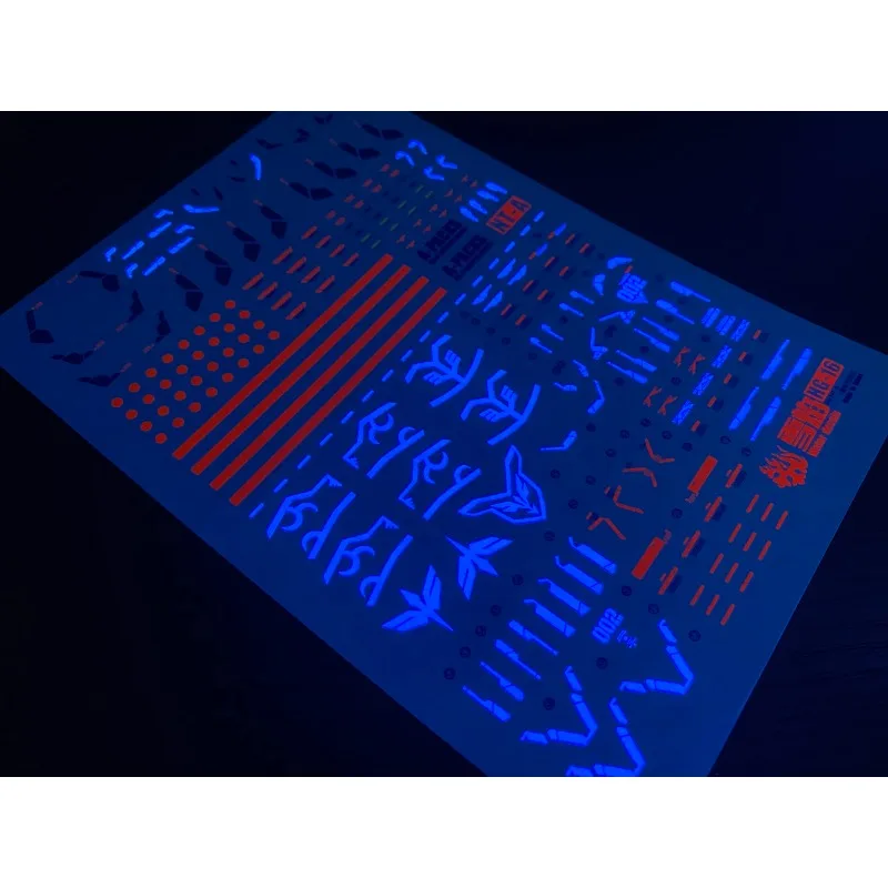 Flaming Snow Water Decals HG-16 for HG 1/144 Narrative A-Packs / Sinanju Stein (Narrative Ver.) Model DIY Stickers Fluorescent model tools,model building parts