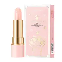 Moisturizing Temperature Color Changing Lip Balm, Cute Cat Paw Lip Balm, Color Changing Lipstick Nourish Thermochromic Lip Balm 2