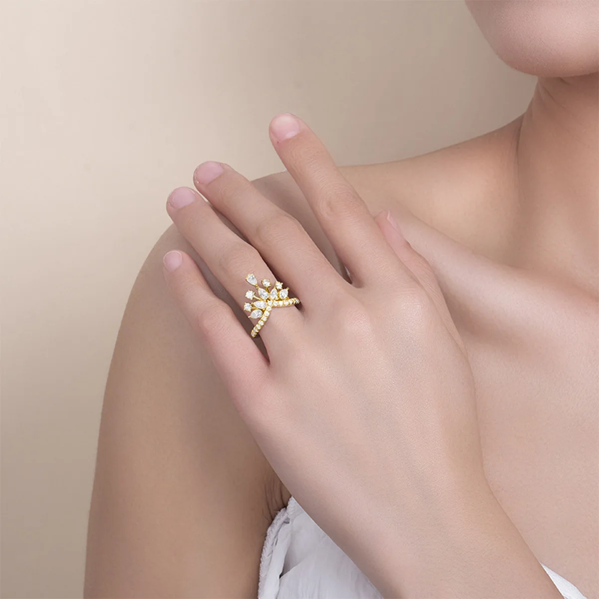 Aliexpress Crown Style Rings 925 Silver New Arrival Zircon Crown