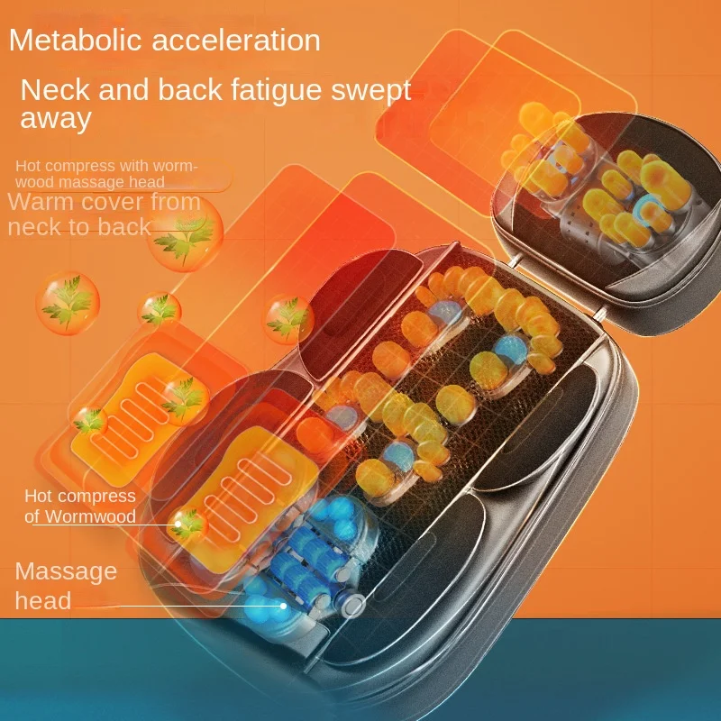 Shoulder and cervical vertebra massager instrument 220V neck waist shoulder back lumbar multi-functional leg full body household