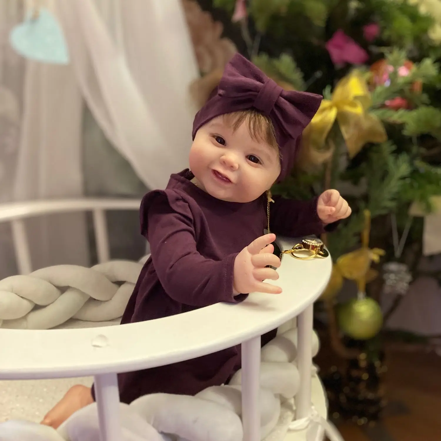 

60 CM 3D Paint Skin Soft Silicone Reborn Kodi Bear Baby Doll For Girl Art Bebe With Blood Vessels Hand Made Toddler Toy