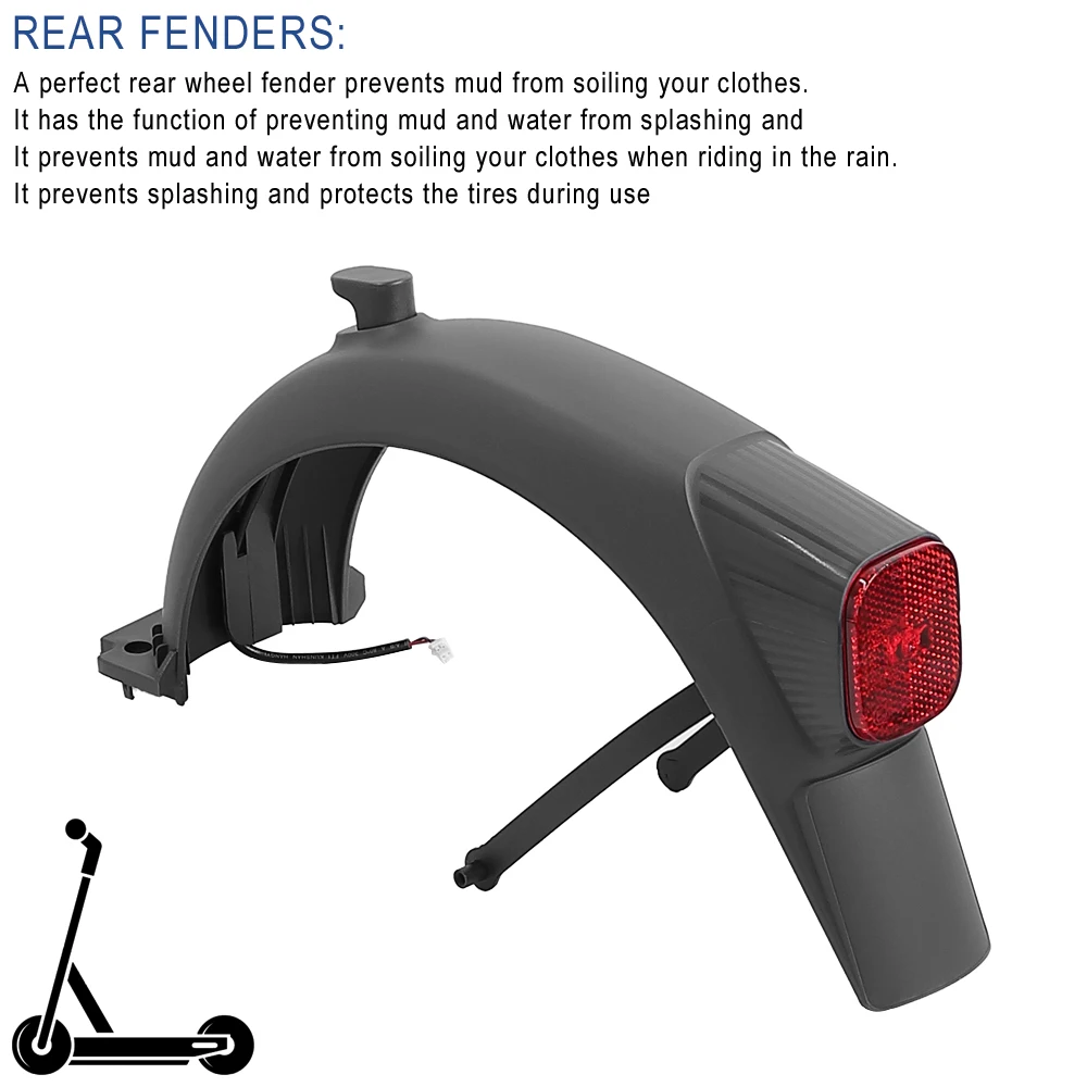 Description Picture 3 of itemOriginal Rear Fender With Support Taillight for Segway Ninebot E2 PRO Electric Scooter Rear  Mudguard Set Parts