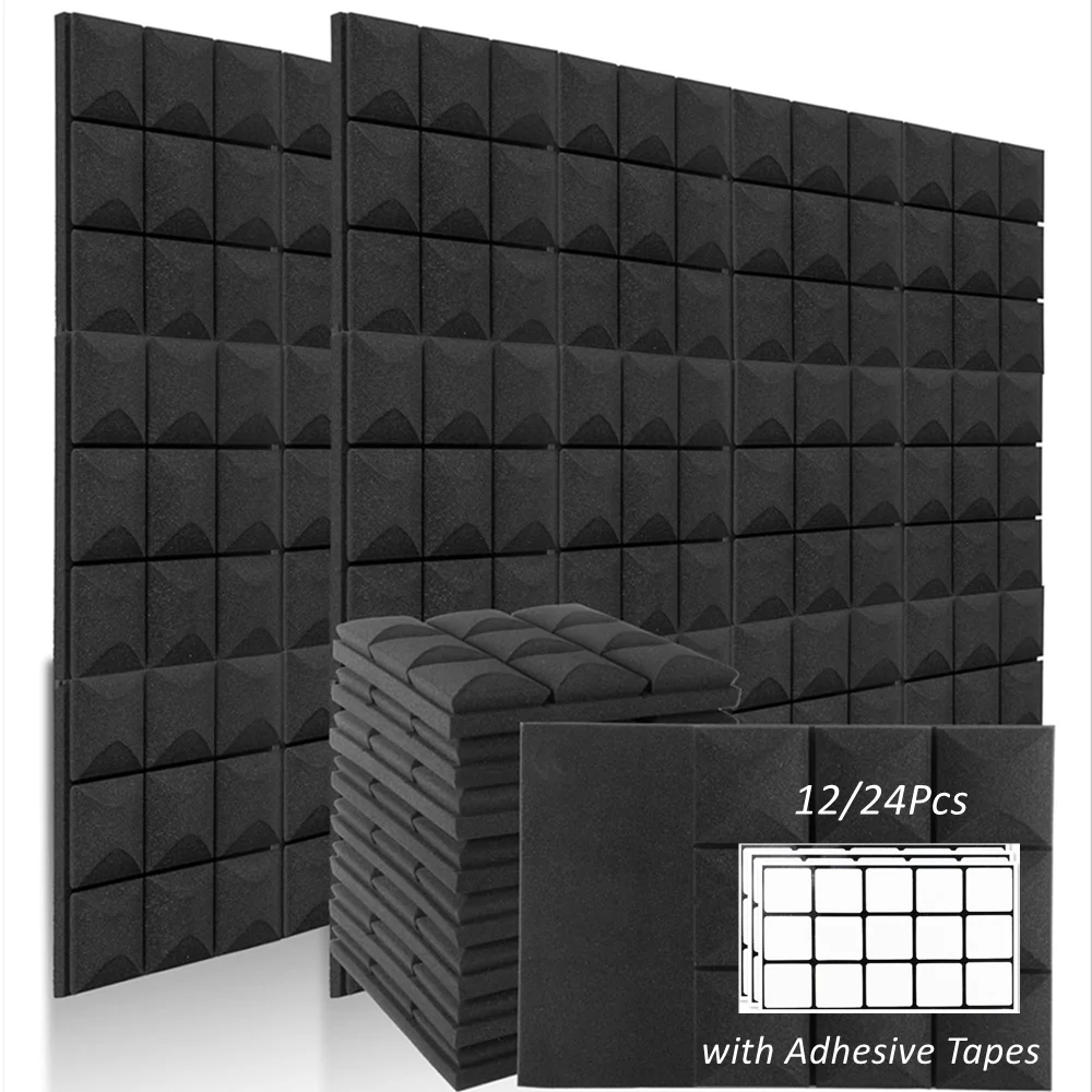 Estúdio Painéis de Espuma Acústica Design de Cogumelos Alta Densidade Wall Pads Tratamento de Absorção de Som Ktv Quarto 12 Pcs 24 Pcs