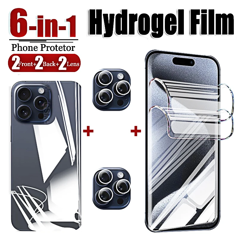 Ultra-Clear Hydrogel Full Cover Screen & Camera Protector