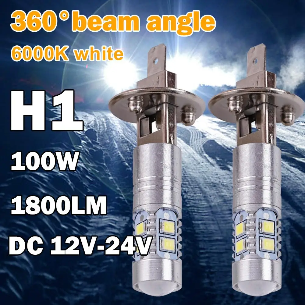 자동차 안개등 어셈블리용 H3 50W 3030 트럭 자동차 전면 범퍼 안개등 8H1 10smd 2835 led