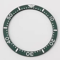 Black Ceramic Watch Bezel Insert - 38mm Diameter, Premium Accessory Part (Bezel 10)