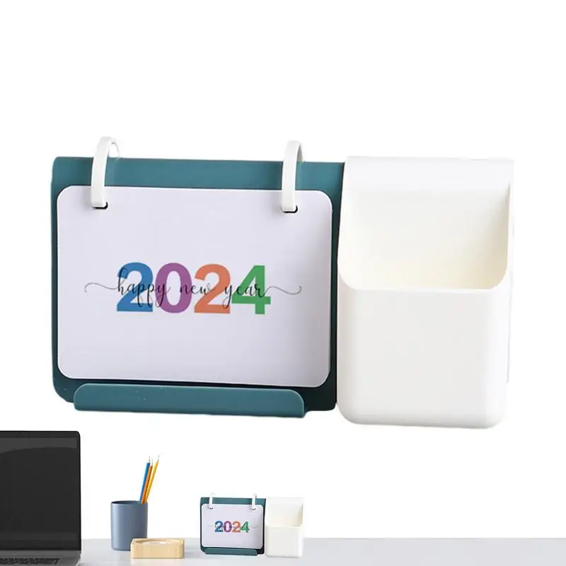 

Standing Calendar Month Stand Up Desk Calendar 2024 With Pen Holder Wirebound Table Standup Simple Design Monthly Scheduler For