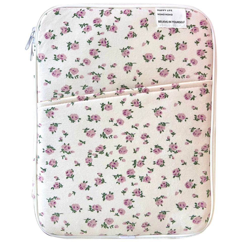 Floral Laptop Case Soft Padded Sleeve Bag