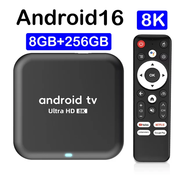 Q18 8K RK3518 Smart TV Box Android 16 Google Assistant BT6.0 Ram 4GB 8GB Rom 64GB 128GB 256GB Wifi 5G Media Player Set Top Box