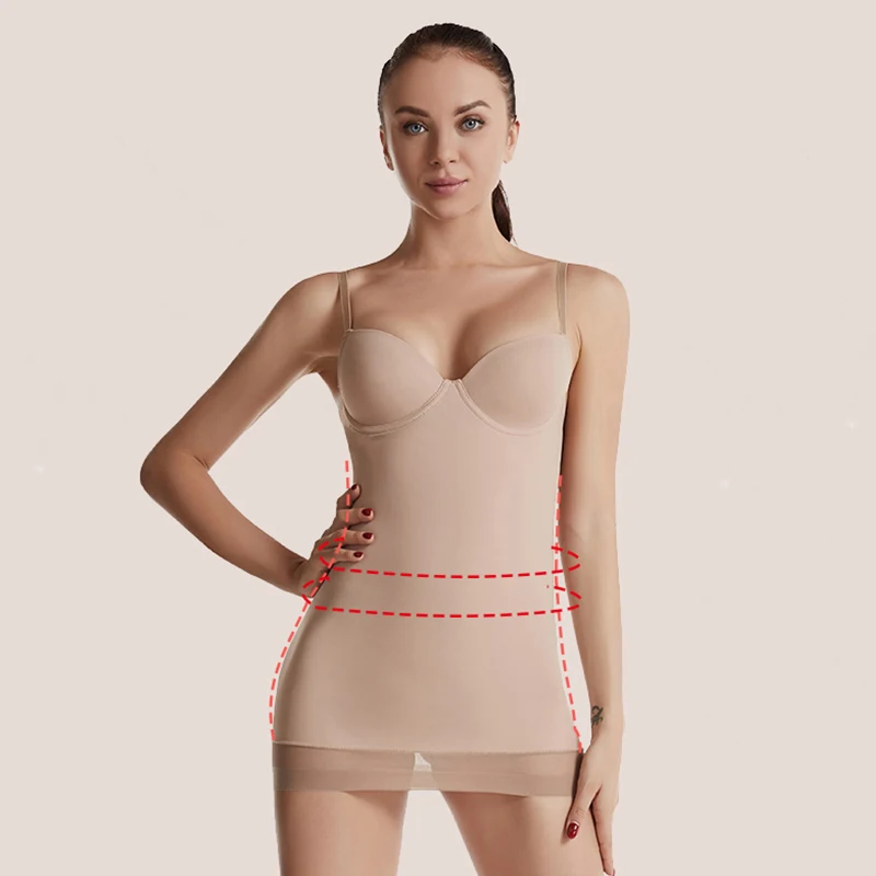 Super Elastic Control Slips High Waist Shaper Women Slimming Underwear Body Shaper Tummy Control Half Slip