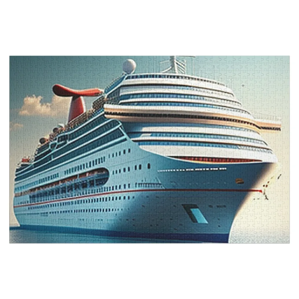 

carnival cruise ship Jigsaw Puzzle Personalized Baby Object Wood Animals Toys For Children Personalised Name Puzzle