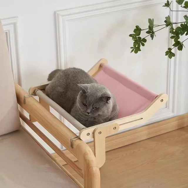 Cat Suspension Hammock Portable Detachable Comfortable Cats Sunroom Seat Cat Climbing Frame Pet Accessories Easy To Wash Cat Bed 2