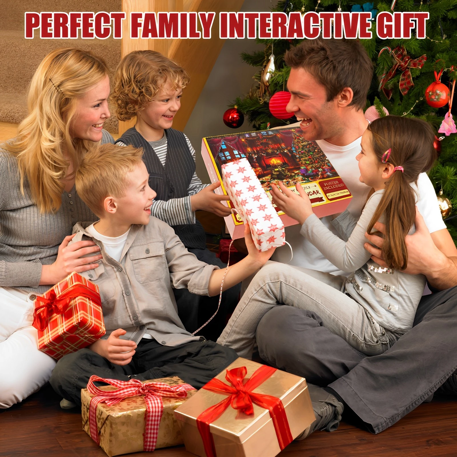 Advent Calendar Christmas Jigsaw Puzzles 1008Pcs Surprise Countdown Puzzle Gifts Thanksgiving Gift Family Game Puzzle