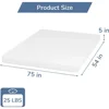 Full Size Bed Mattress, Medium Firm Mattresses Fiberglass Free, Bed-in-a-Box, 5 Inch Green Tea Memory Foam Mattress 6