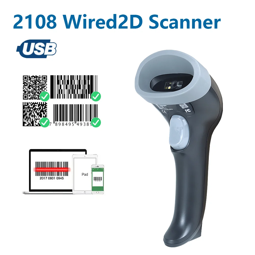 바코드 스캐너 1680SW 무선/1922 블루투스 리더 이미지 QR PDF417 데이터 매트릭스 코드 바 건 RS232 블루투스