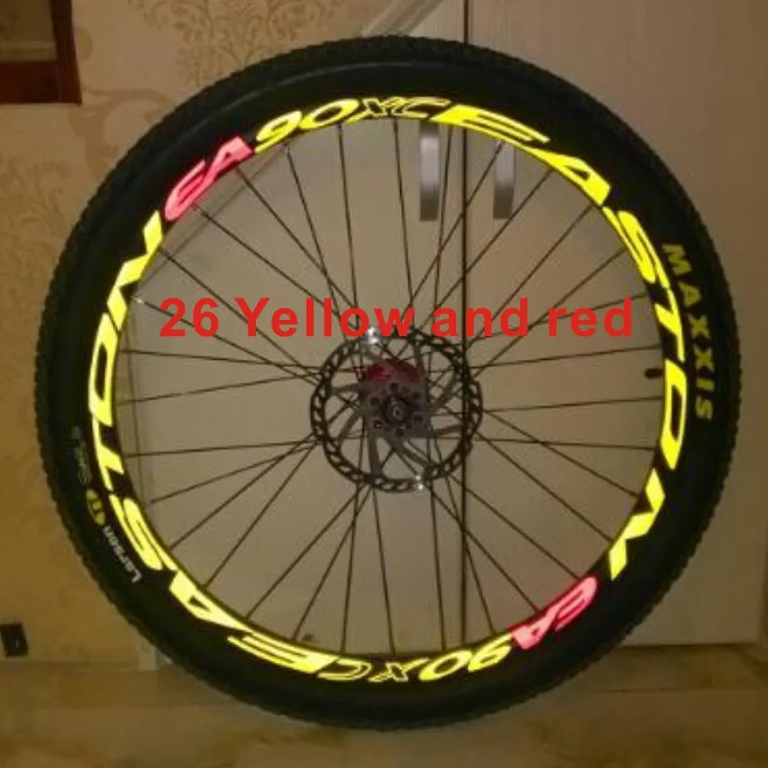 Sticker de jante vélo Réfléchissant Jaune