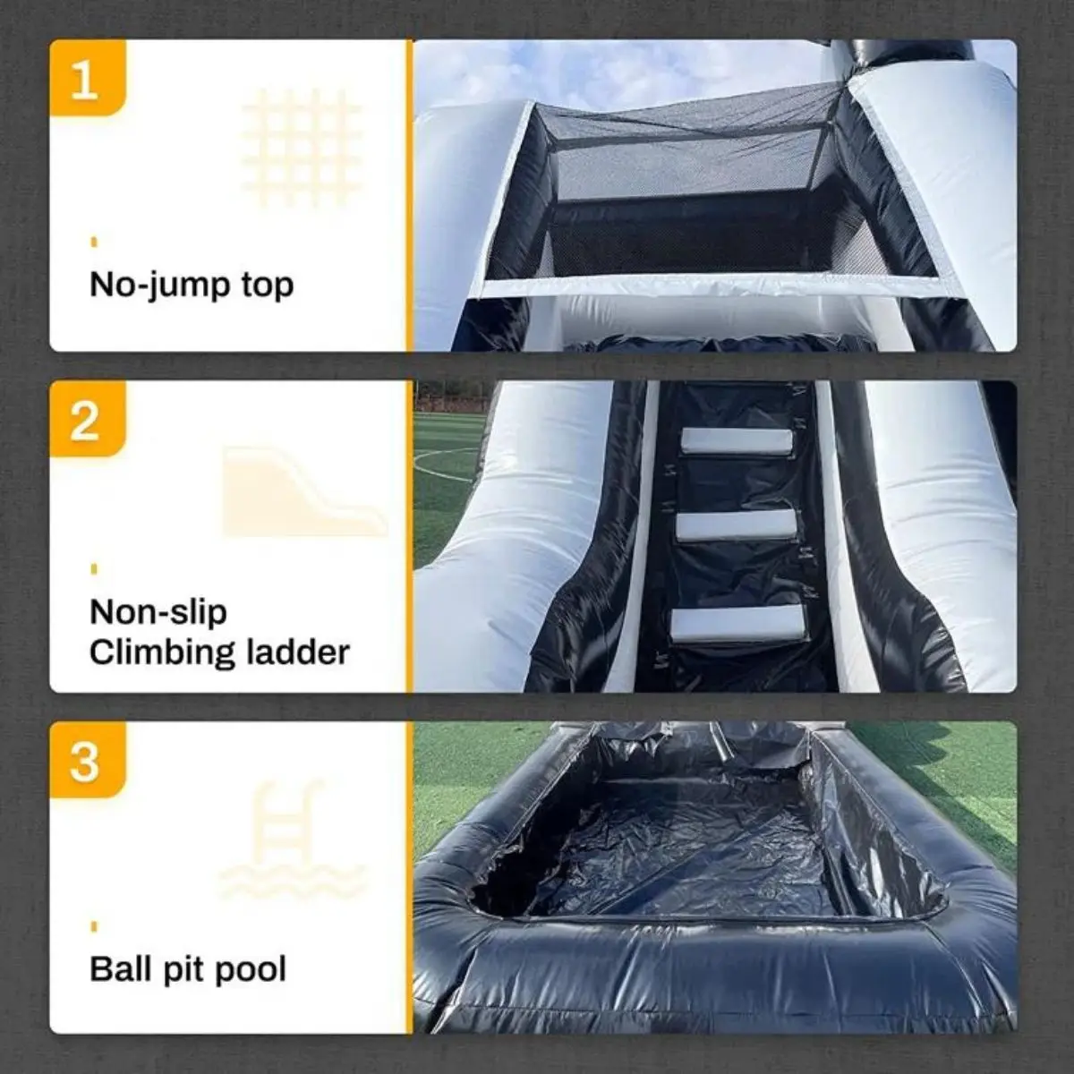 Commercial backyard inflatable water slide for kids bounce house inflatable water climbing slide kids playground 4