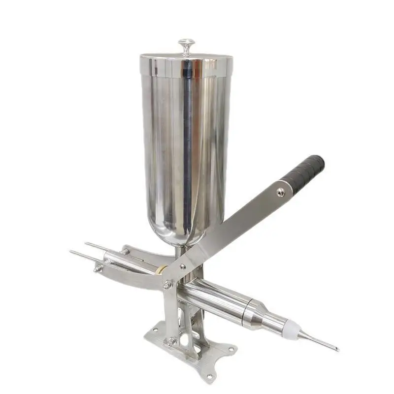 Churro Donut Filler Machine, 4.5L Manual Churro Filler, Stainless Steel Spanish Doughnut Filler, Fruit Donut Churros Jelly Cream