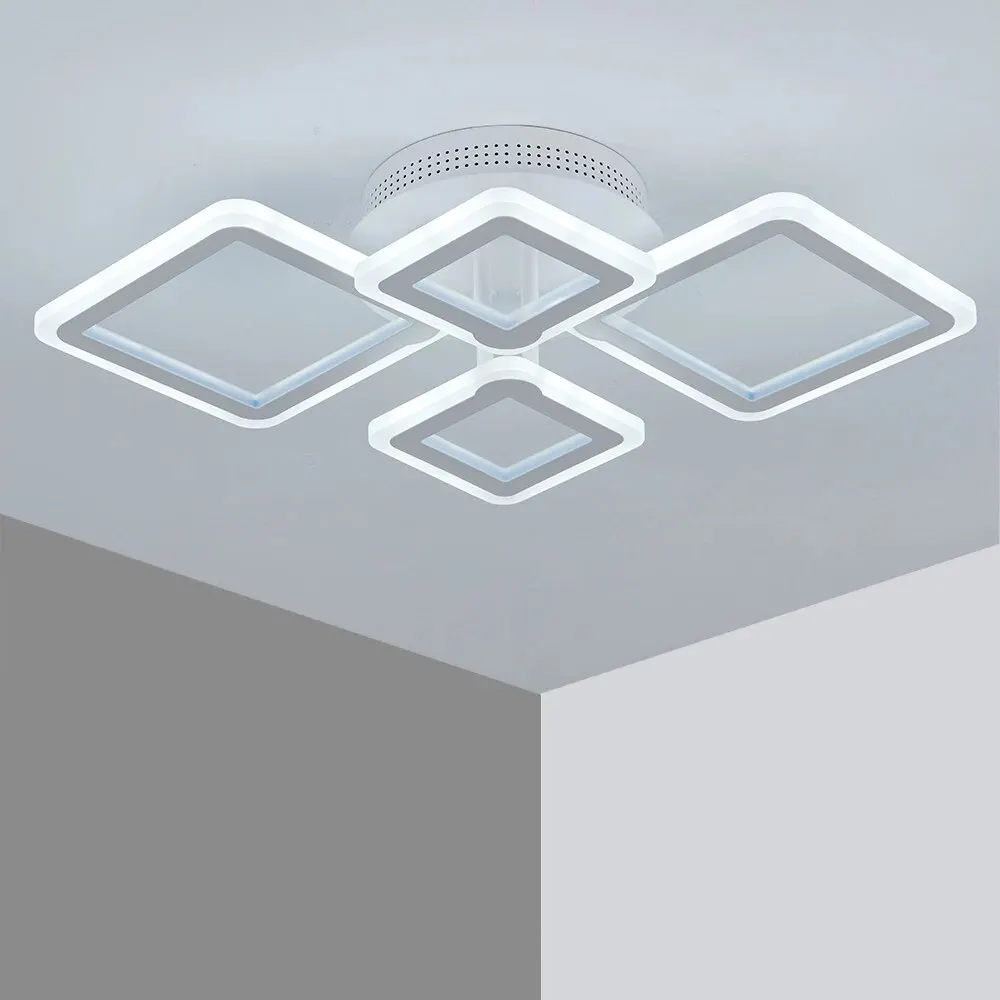 Modern Acrylic Ceiling Lamp LED Lamp for Bedroom Ceiling Lights with Remote Control Dimmable LED Lights for Room Living Room
