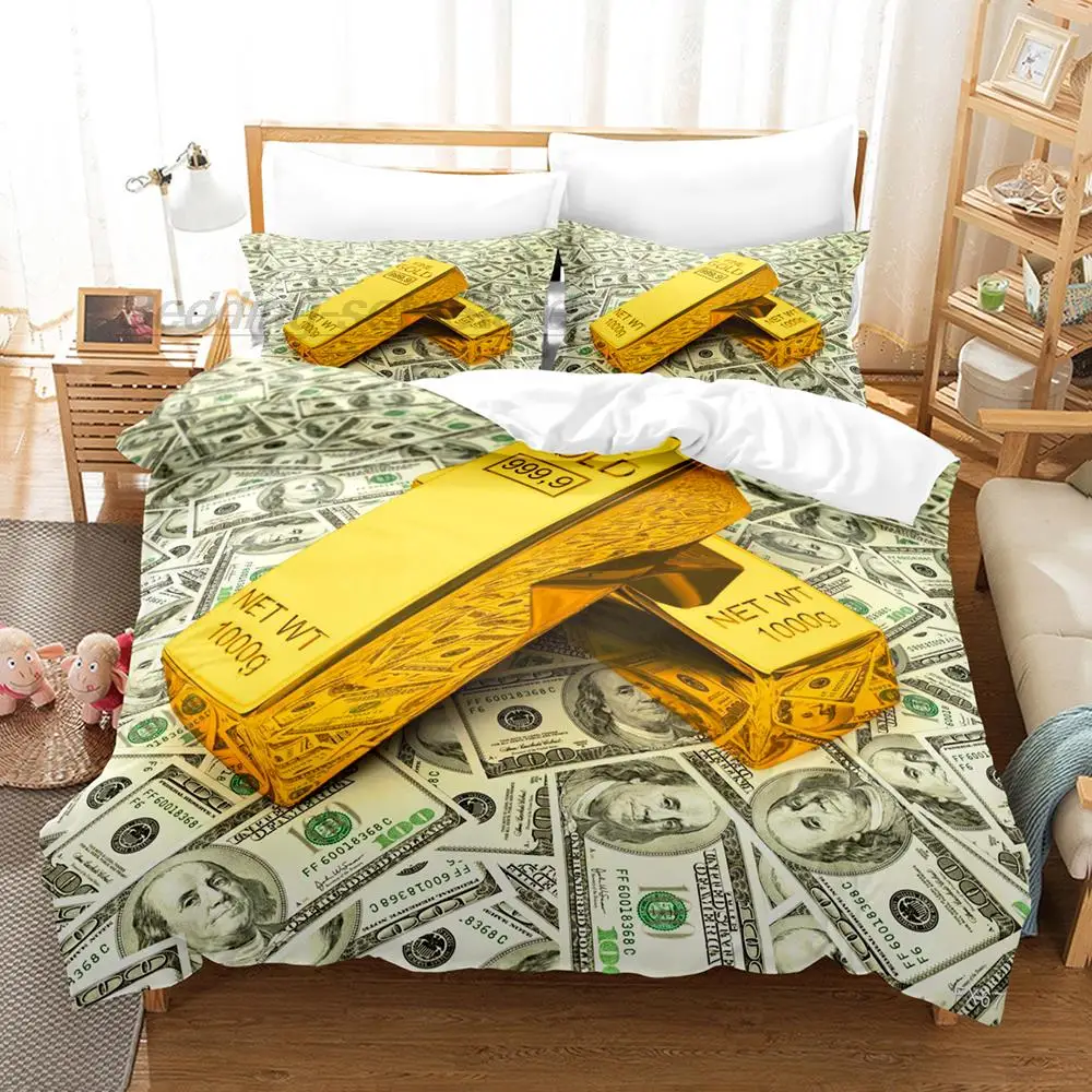 DollarBeddingSetSingleTwinFullQueenKingSizeBedSetAldultKid