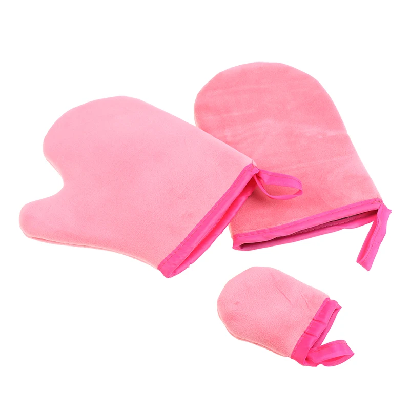 

New Reusable Body Self Tan Applicator Tanning Gloves Cream Lotion Mousse Body Cleaning Glove Self Body Cleaning Glove Pink