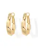 Shevalu Women Geometry Design Hoops Earrings High Quality 14K Gold Plated 925 Sterling Silver Post Chunky Twisted Huggie Earring 2