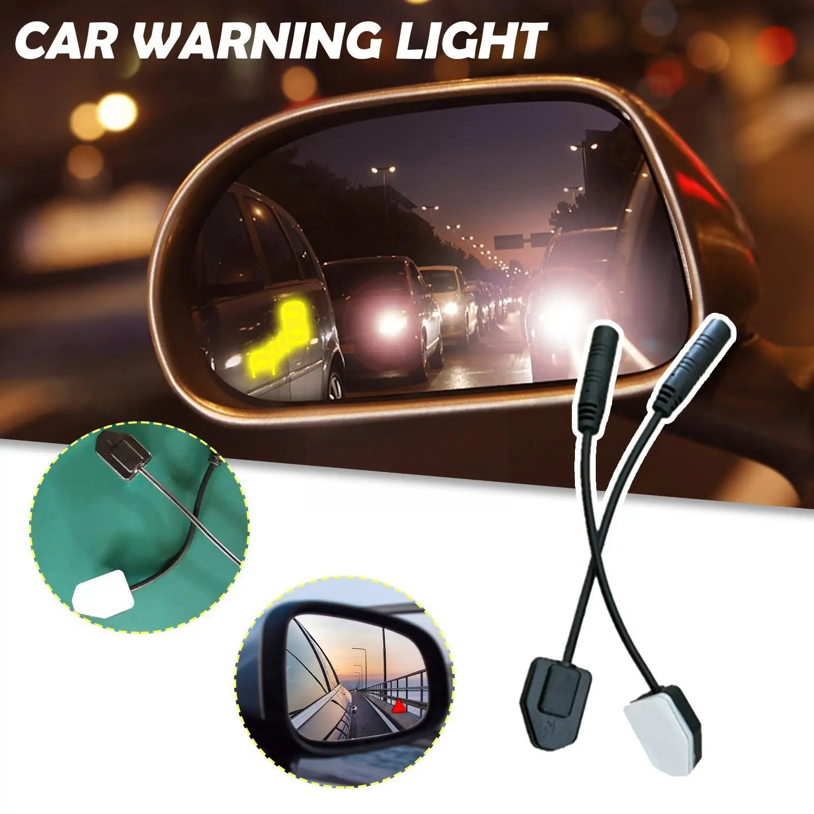 Car Blind Spot Monitoring System Bsd Lens Light Led Drive Radar Rear