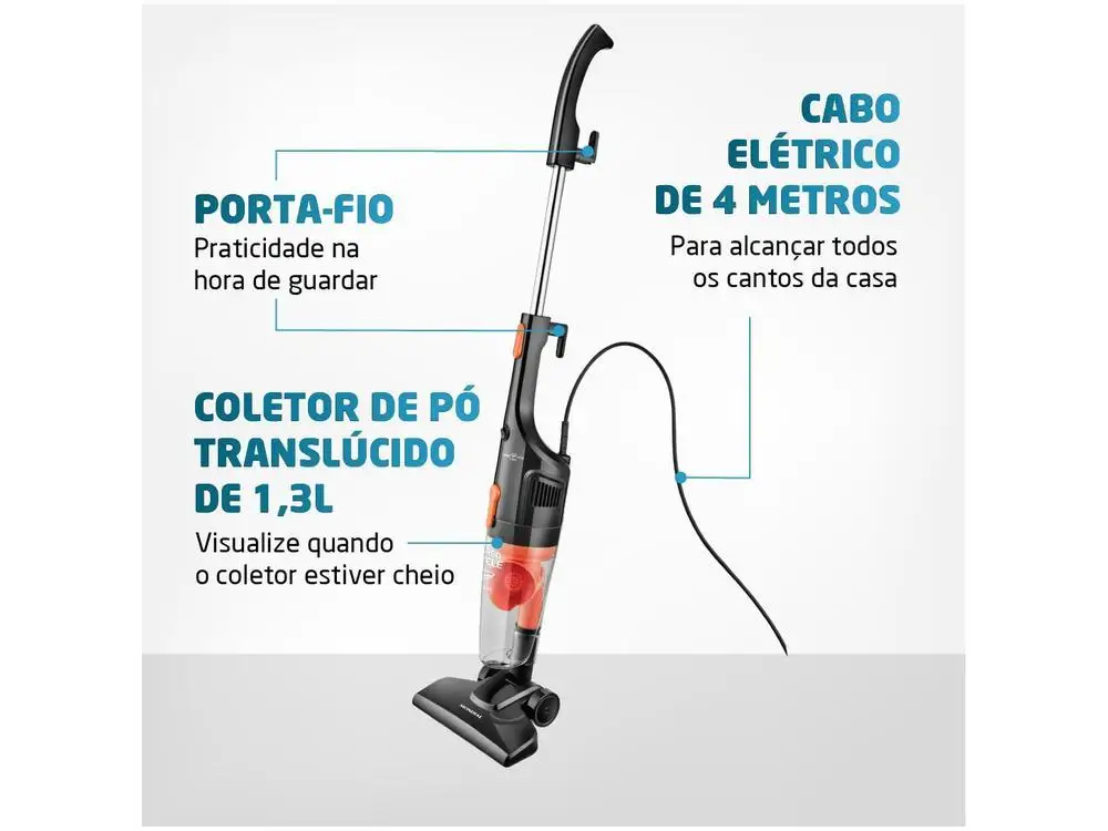 Aspirador de Pó Vertical Mondial 1100W - 220V 5