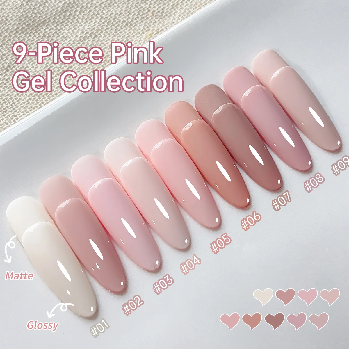 Vibrant Pink Patting Glue: High-Saturation Semi-Solid Nail Polish