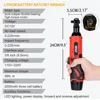 12V/18V Cordless Electric Screwdriver Wrench 3/8 Inch Right Angle Ratchet Wrench Impact Drill Removal Screw Nut Car Repair Tool 5