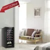 Freestanding Compressor Wine Cooler Refrigerator,Beverage Wine Chiller,Digital Temperature Control & Double-layer Glass Door 2