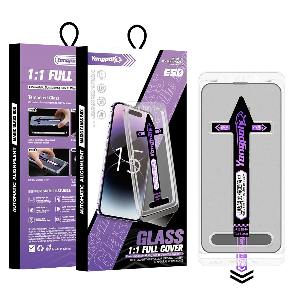 아이폰 17 에어 16 15 프로 맥스 14 플러스 13 12 11 16e 17프로용 오리지널 럭셔리 풀 커버 글래스 스크린 프로텍터 폰 액세서리