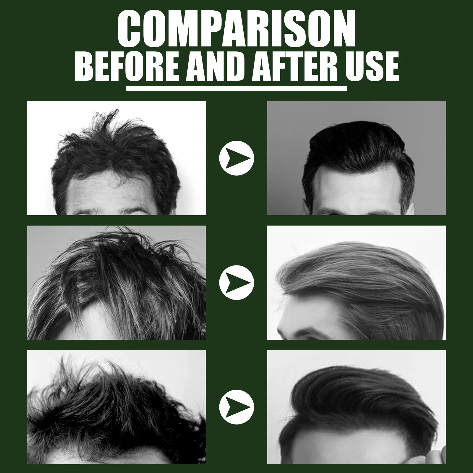 Matte Hair Styling Wax Cream for Men Strong Hold Anti Frizz Broken Hair Long Lasting Natural Fluffy Quickly Shaping Stereotype