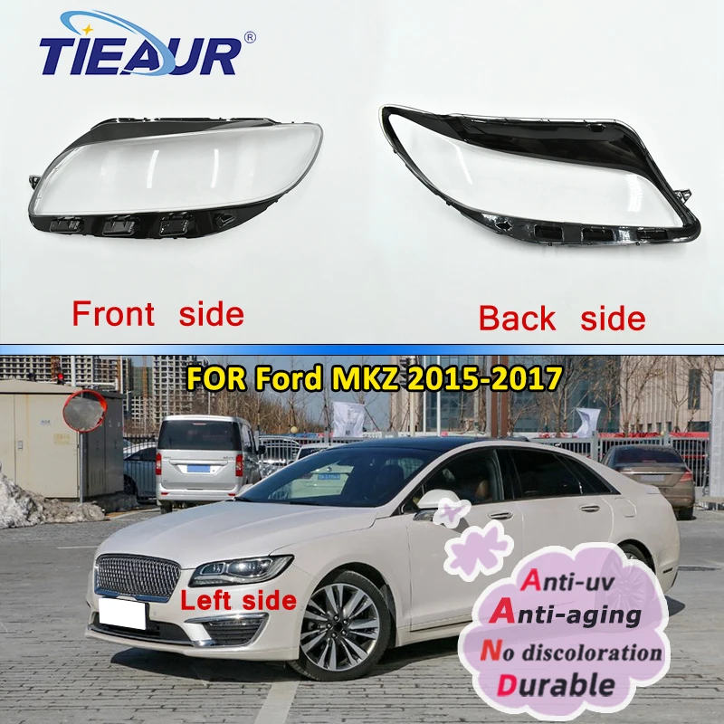

Front Headlight Cover Lamp Headlamp Cover Shell Mask Lampshade Lens Glass for Lincoln MKZ 2015-2017